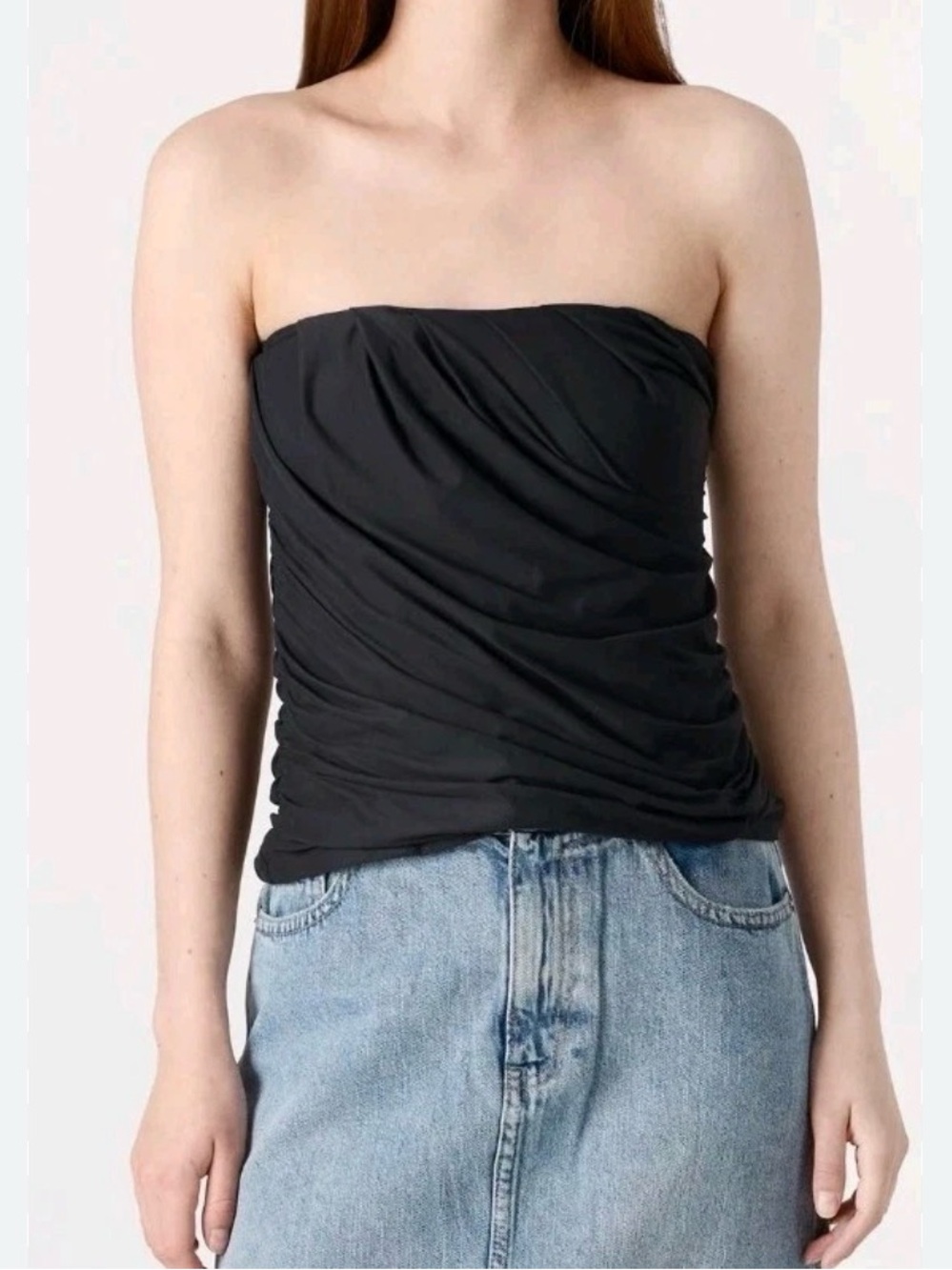 Abercrombie & Fitch Ruched Tube Top - Picture 4 of 4